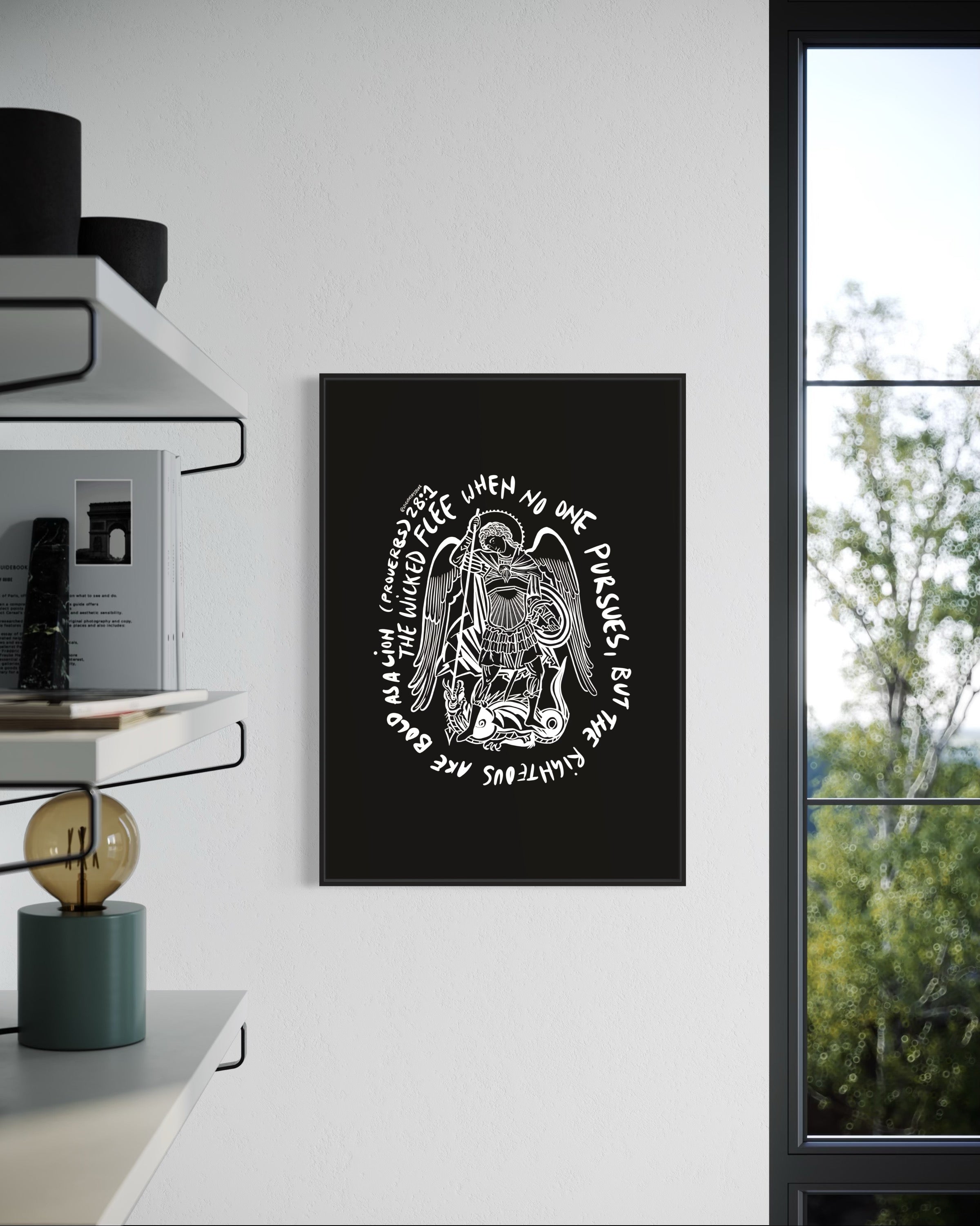 Proverbs 28:1 (Unframed)