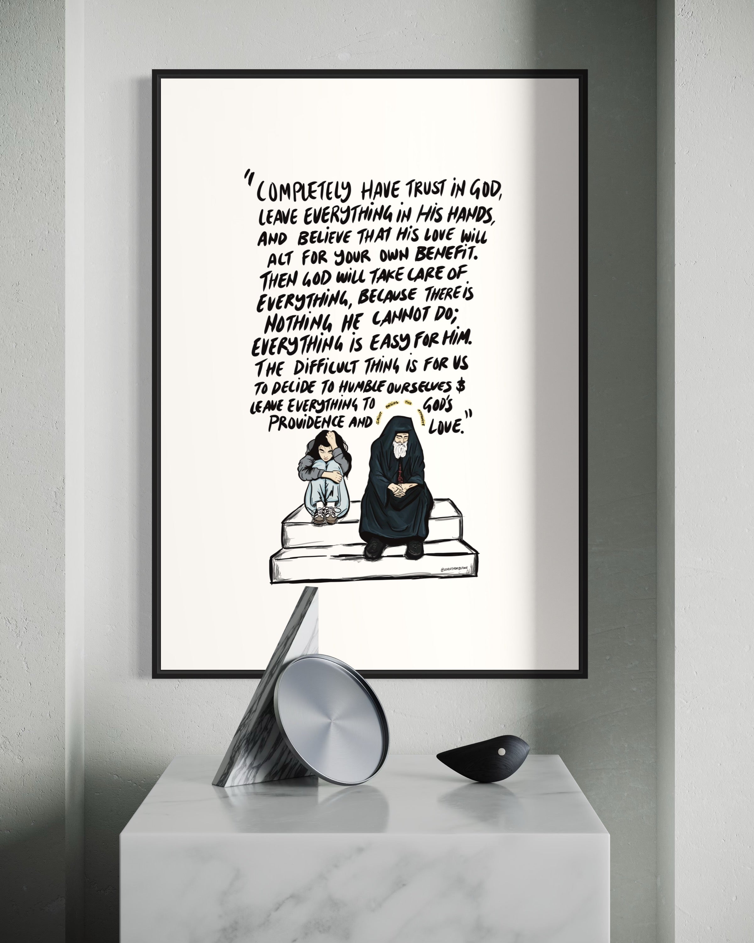 Completely Have Trust in God (Framed)