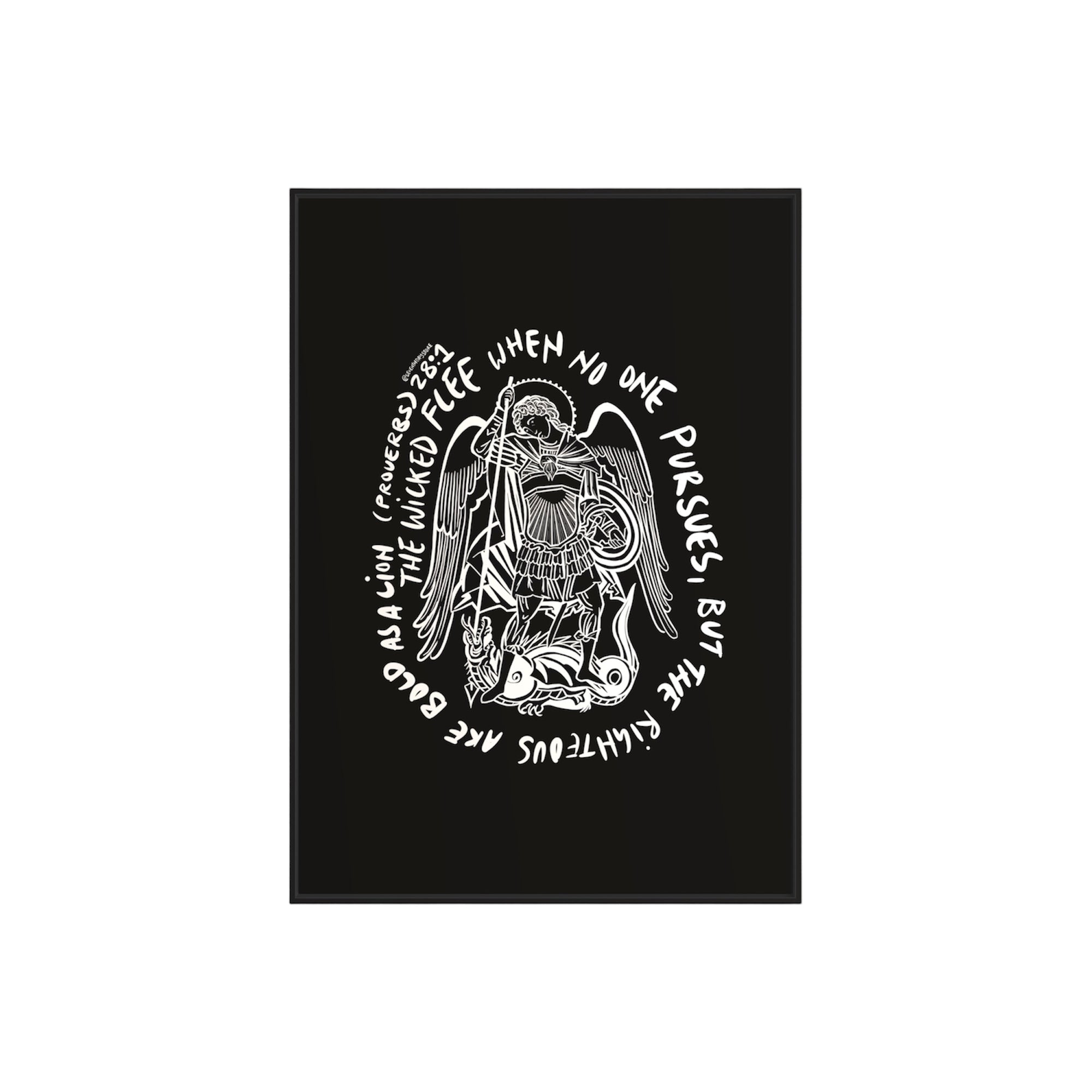 Proverbs 28:1 (Unframed)