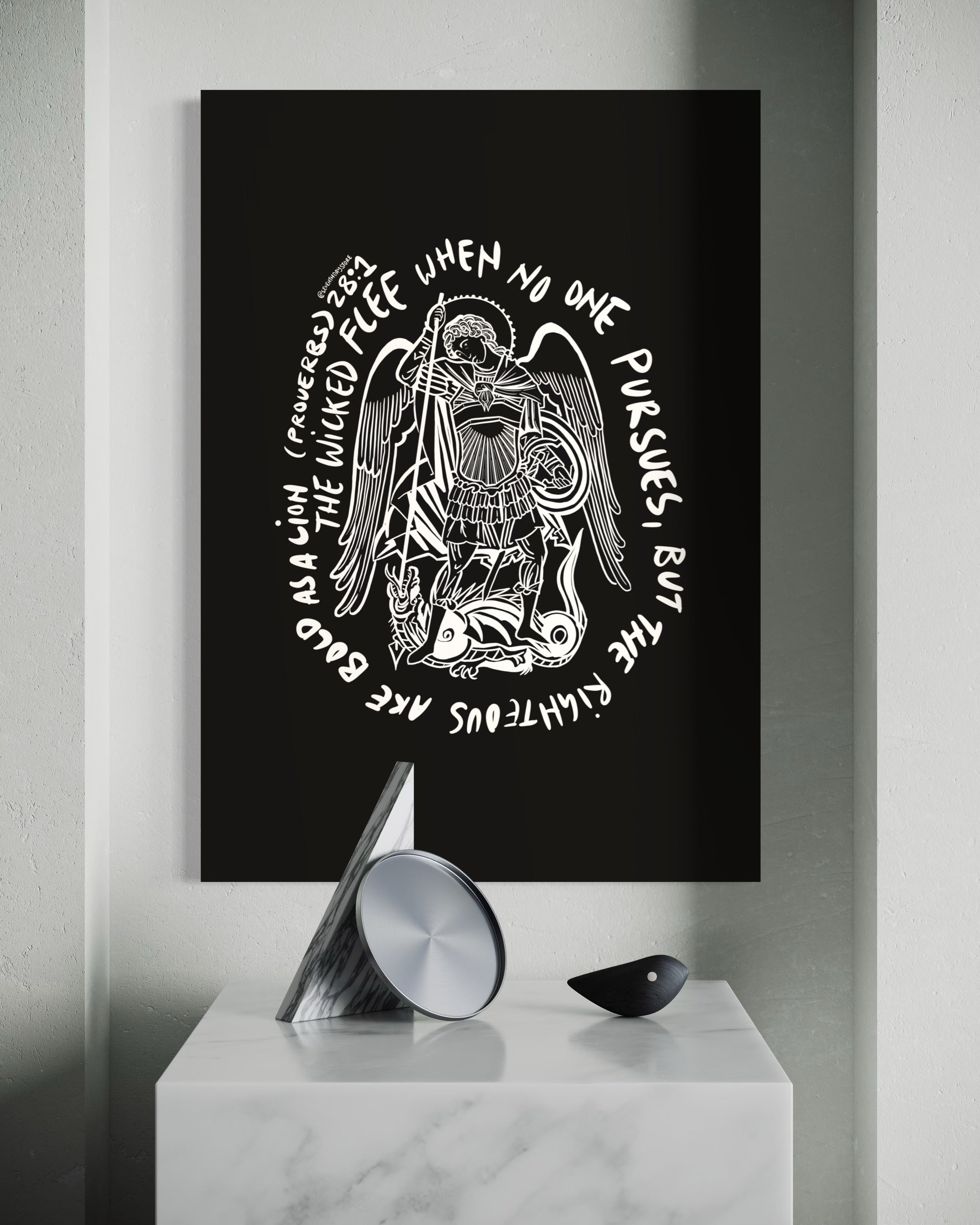 Proverbs 28:1 (Framed)
