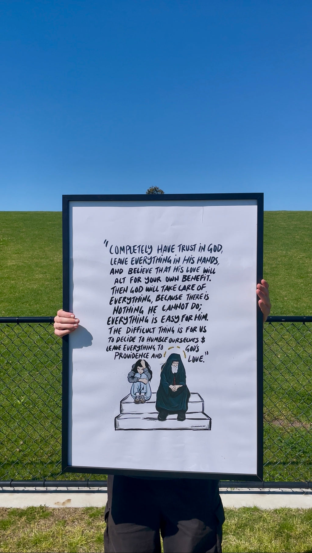 Completely Have Trust in God (Framed)