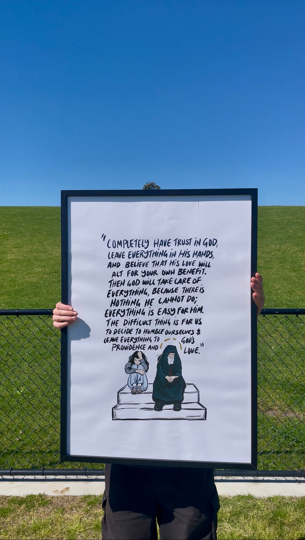 Completely Have Trust in God (Framed)